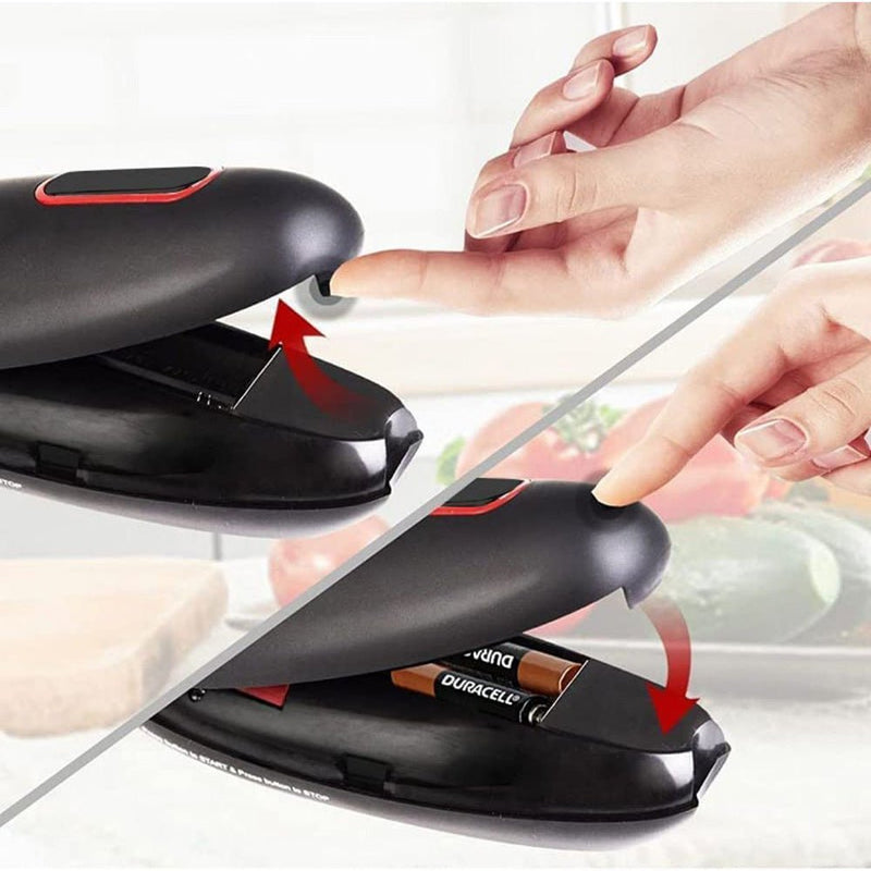 "Auto Can & Jar Opener – Hands-Free Kitchen Tool" "Electric Jar & Can Opener – One Touch, Hands-Free"