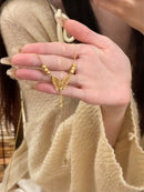 Elegant Gold Butterfly Pendant Necklace