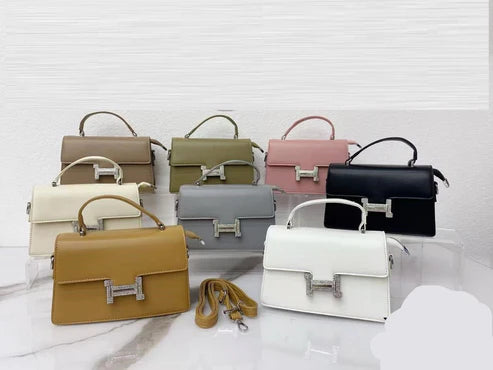 Elegant Structured Top-Handle Bag