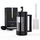 French Press Coffee Maker, Camping Plastic Glass French Coffee Press.