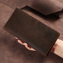 Bytee Zone Horse Long Wallet Genuine Leather Hand-held Men's Card Holder