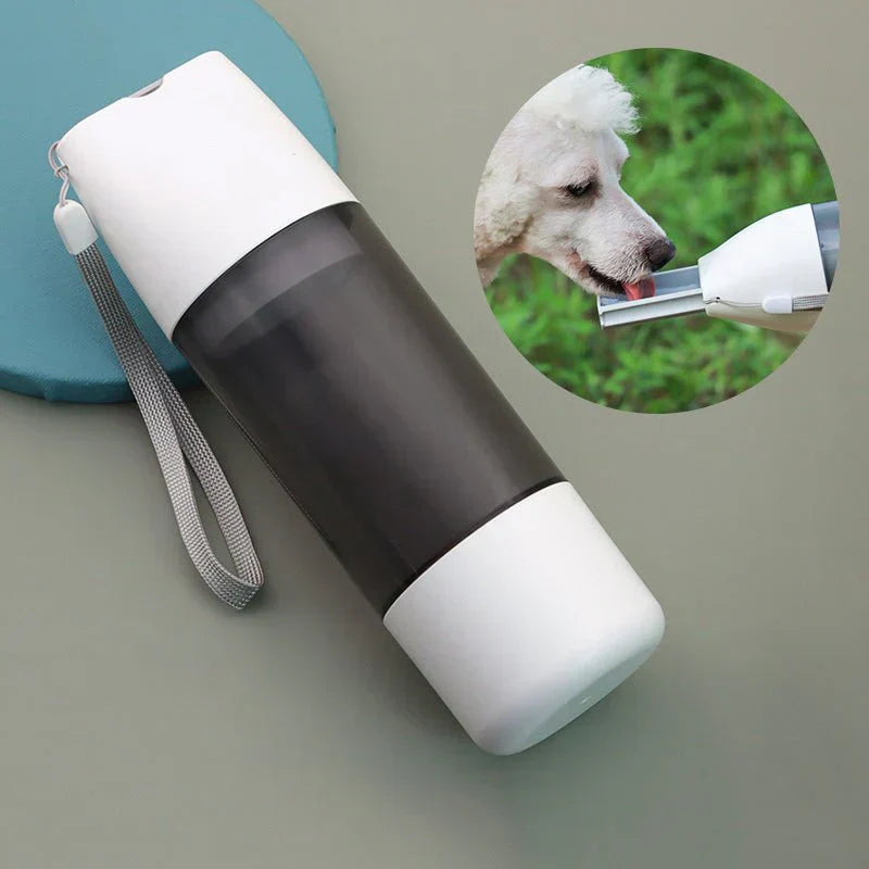 Portable 350ml Dog Water Bottle & Feeder